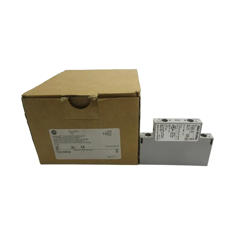 Allen Bradley 100-Sb02 Ser. B 600Vac 10A (Pkg Of 10) (Br/Wh) Nsmp 1