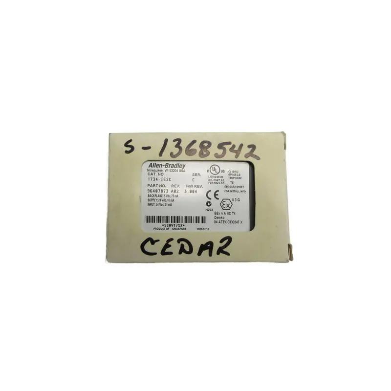 Allen Bradley 1734-Ie2c Ser. C F/W 3.004 24Vdc Rev. A02 Nsmp 1