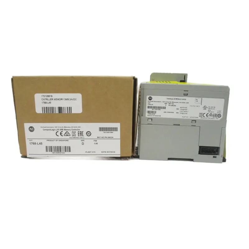 Allen Bradley 1768-L45 Ser. D F/W 1.06 24Vdc 2.0A Nsmp 1