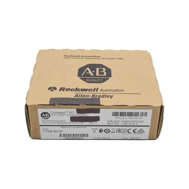 Allen Bradley 1769-Iq16 Ser. A F/W 3.1 Ver. 05 24Vdc Date: 2022 Nsfs 1