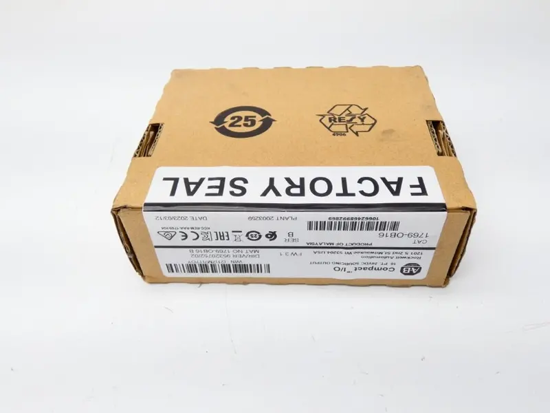 Allen Bradley 1769-Ob16 Ser. B F/W 3.1 Ver. 02 24Vdc Date: 2023 Nsfs 2