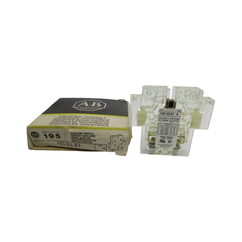 Allen Bradley 195-Gl01 Ser. A (Bk/Yl) Nsmp 1