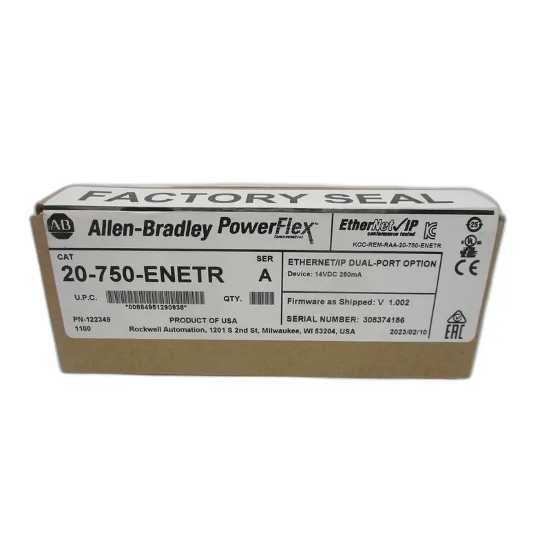 Allen Bradley 20-750-Enetr Ser. A F/W 1.002 14Vdc Date: 2023 Nsfs 1
