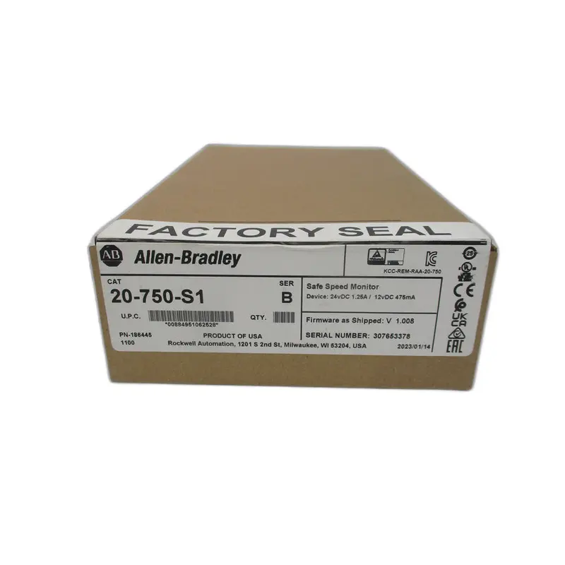 Allen Bradley 20-750-S1 Ser. B F/W 1.008 24Vdc 1.25A Date: 2023 Nsfs 1