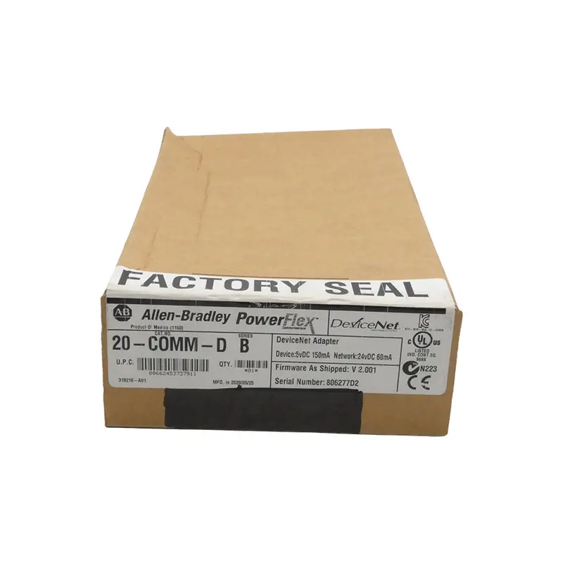 Allen Bradley 20-Comm-D Ser. B F/W V2.001 24Vdc Date: 2020 Nsfs 1