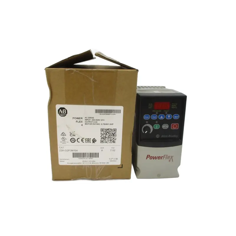 Allen Bradley 22A-D2p3n104 Ser. A F/W 7.02 342-528Vac 2.3A Nsmp 1