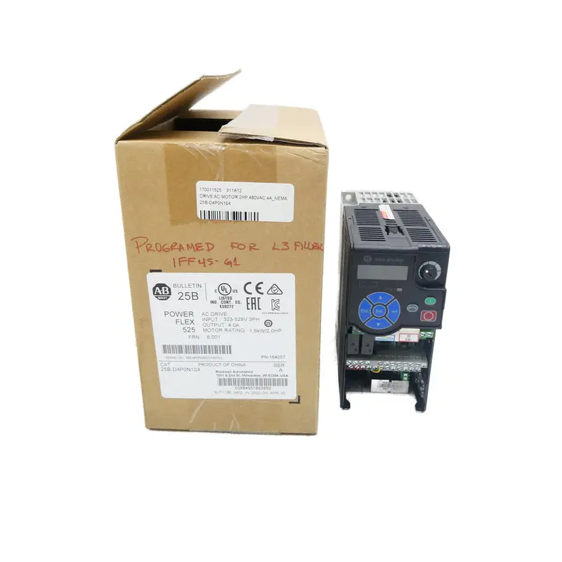 Allen Bradley 25B-D4p0n104 Ser. A F/W 6.001 323-528V 5.7A (As Pictured) Nsmp 1