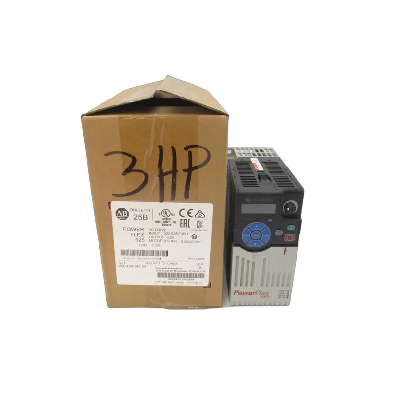 Allen Bradley 25B-D6p0n104 Ser. A F/W 6.001 323-528Vac 6.0A Nsmp 1