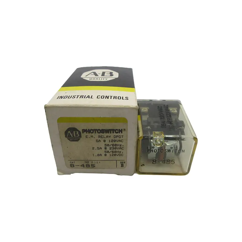 Allen Bradley 8-485 Ser. B 120Vac 5A (As Pictured) (Bk/Yl) Nsmp 1