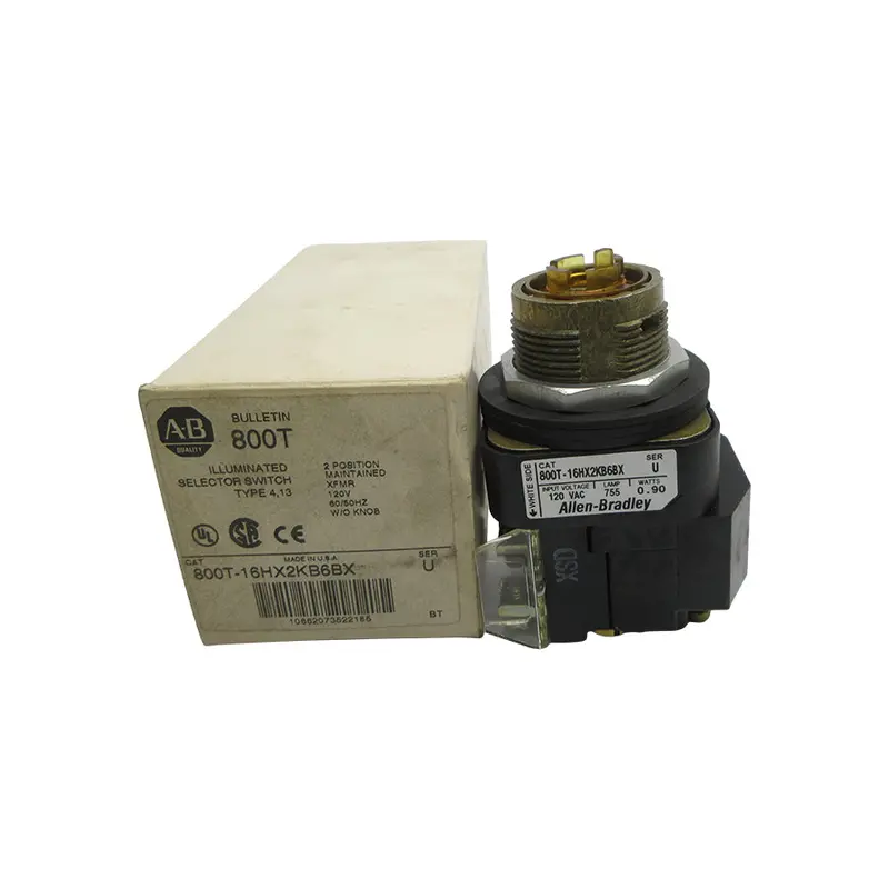 Allen Bradley 800T-16Hx2kb6bx Ser. U 120Vac (As Pictured) (Wh) Nsmp 1