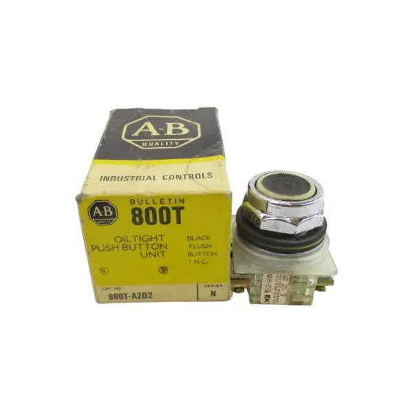 Allen Bradley 800T-A2d2 Ser. N 600Vac (Bk/Yl) Nsmp 1