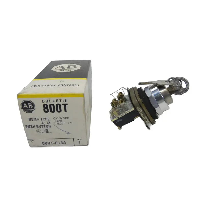 Allen Bradley 800T-E13a Ser. T (Bk/Yl) Nsmp 1