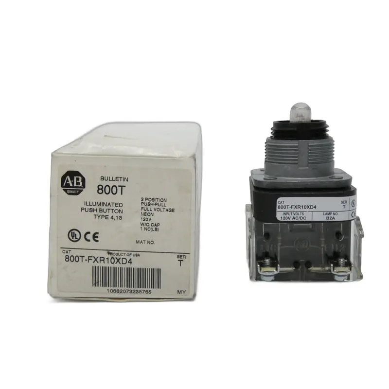 Allen Bradley 800T-Fxr10xd4 Ser. T 120V (Wh) Nsmp 1