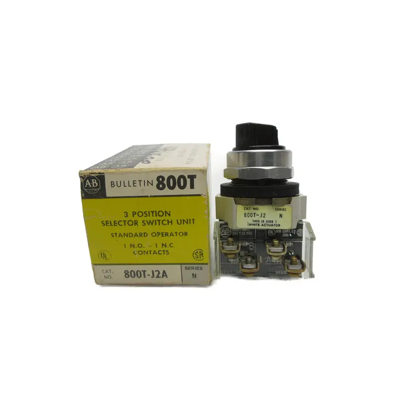 Allen Bradley 800T-J2a Ser. N (Bk/Yl) Nsmp 1