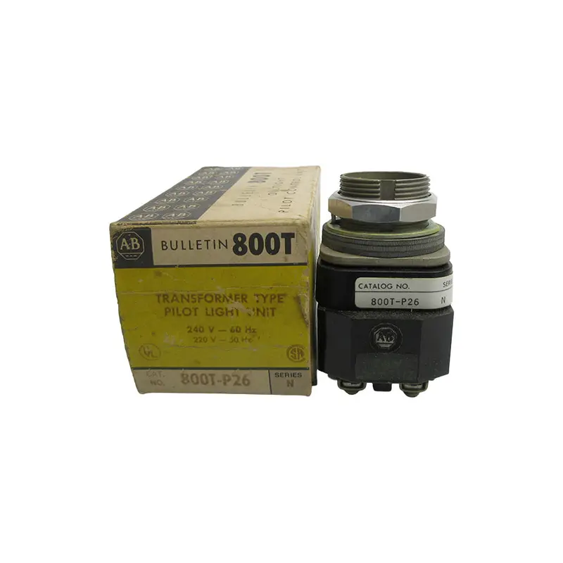 Allen Bradley 800T-P26 Ser. N 220/240V (No Bulb) (Bk/Yl) Nsmp 1