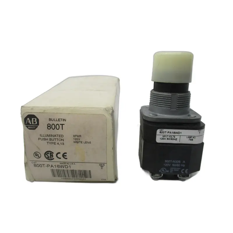 Allen Bradley 800T-Pa16wd1 Ser. T 120V (Wh) (As Pictured) Nsmp 1