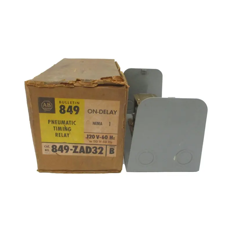 Allen Bradley 849-Zad32 Ser. B 110/120V 60A (Missing Cover) (Br/Yl) Nsmp 1
