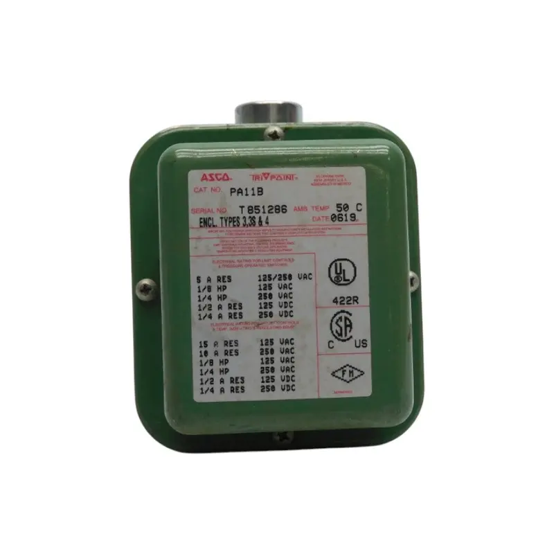 Asco Pa11b Rf10a21 250V 15A 10-100Psi (As Is) Nsnp 1