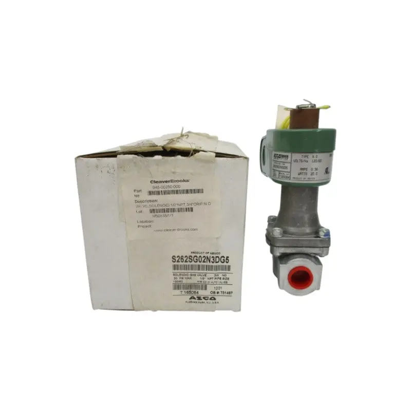 Asco S262sg02n3dg5 120V 0.36A 30Psi 1/2" Nsmp 1