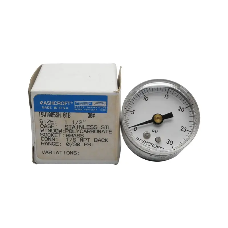 Ashcroft 15W1005sh01b-30# 0/30Psi Nsmp 1