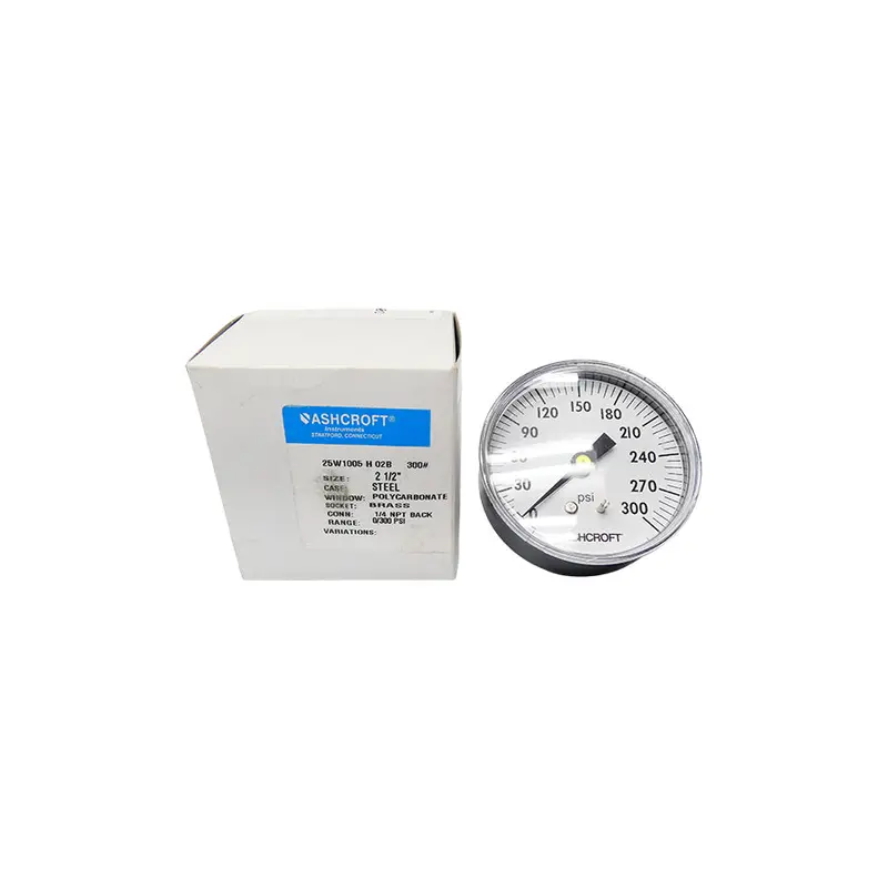 Ashcroft 25W1005h02b300# 0-300Psi 2-1/2" Nsmp 1