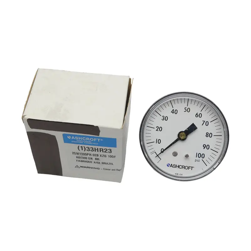 Ashcroft 25W1005ph02bxzg100# 33Hr23 0-100Psi Nsmp 1