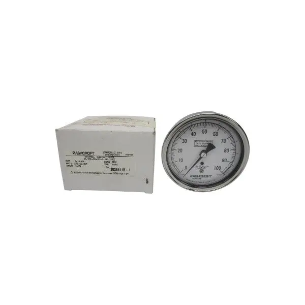 Ashcroft 35-1009-Sw-02B-3-15#-Xpruc 3-15Psi 3-1/2" Nsmp 1