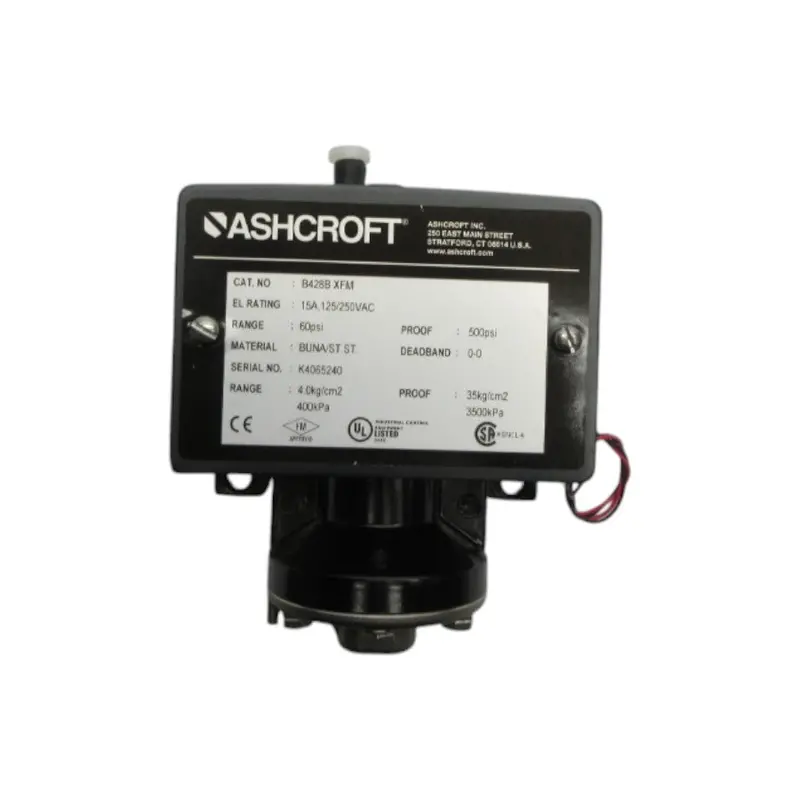 Ashcroft B428bxfm 125/250Vac 15A 60Psi Nsnp 1