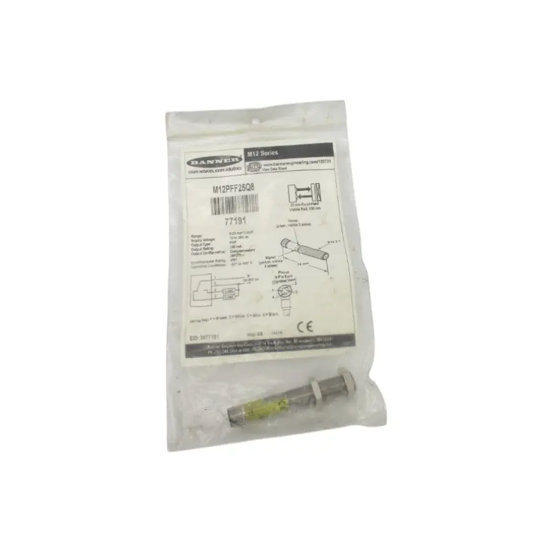 Banner Engineering M12pff25q8 77191 10-30Vdc Nsmp 1