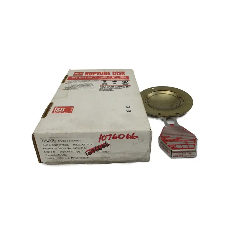 Bs&B Safety Systems Rls 300490 1040Psi 550'F 3" Nsmp 1