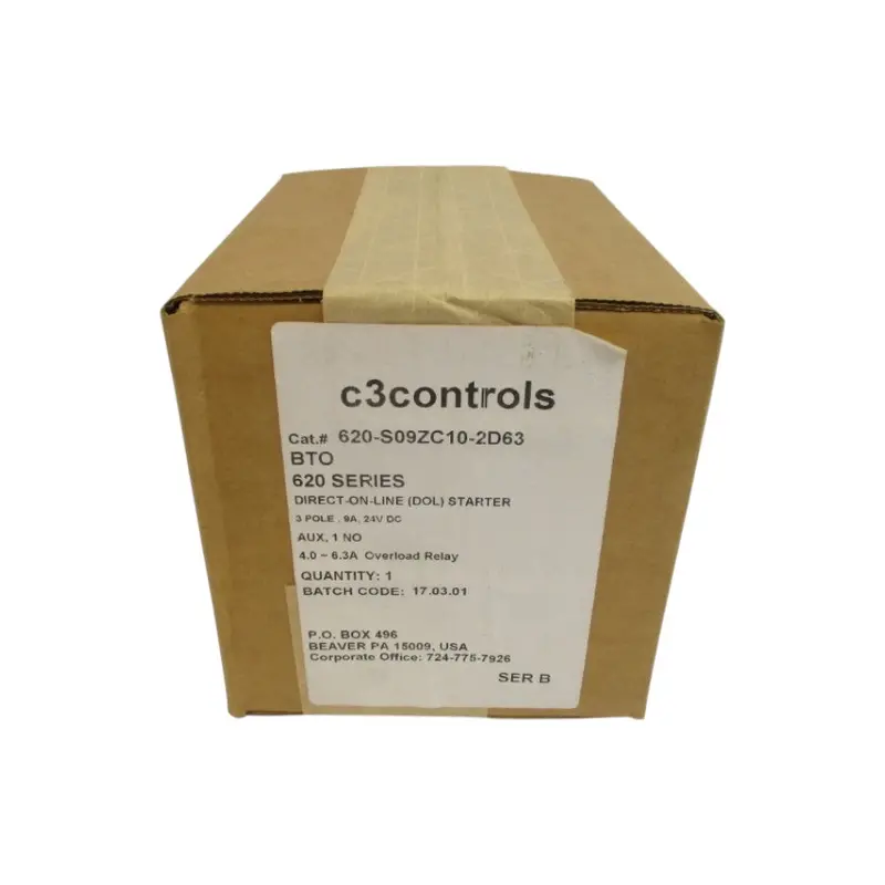C3 Controls 620-S09zc10-2D63 Ser. B 24Vdc 4.0-6.3A Nsfs 1