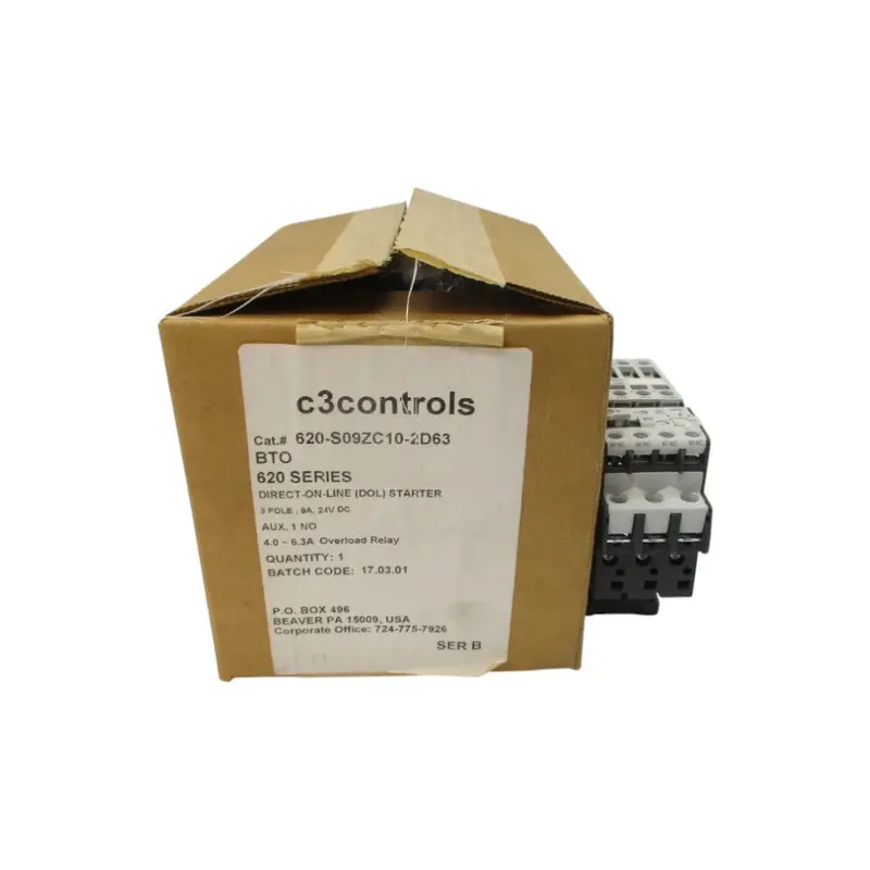 C3 Controls 620-S09zc10-2D63 Ser. B 24Vdc 4.0-6.3A Nsmp 1