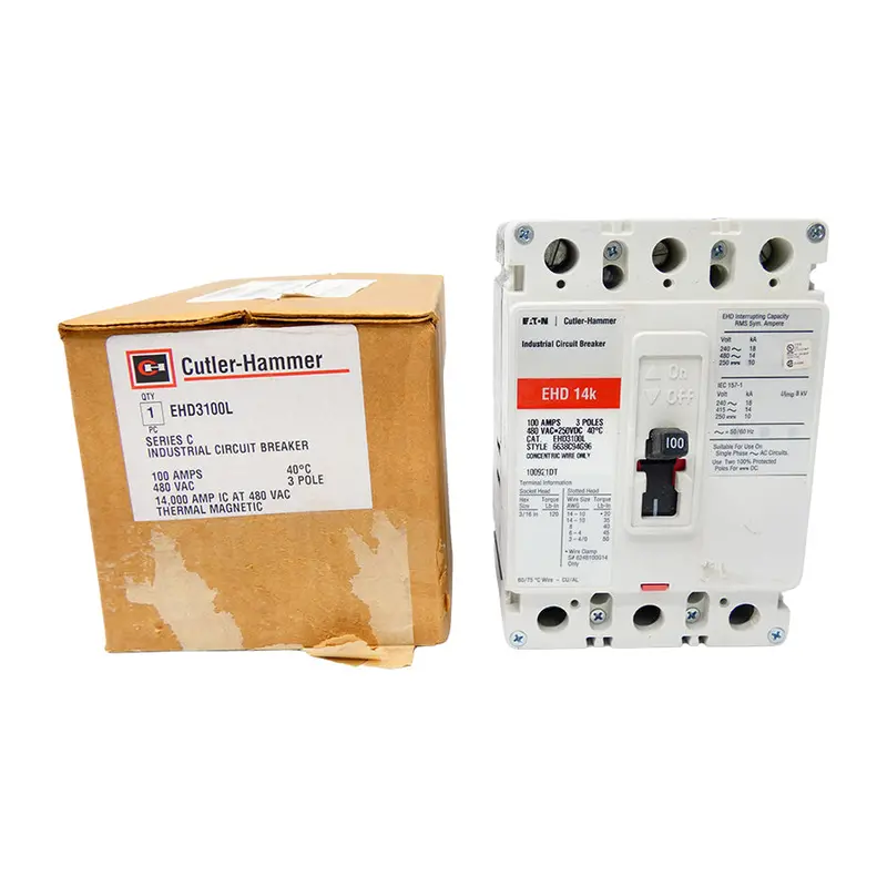 Cutler Hammer Ehd3100l 6638C94g96 Ser. C 480Vac 100A Nsmp 1