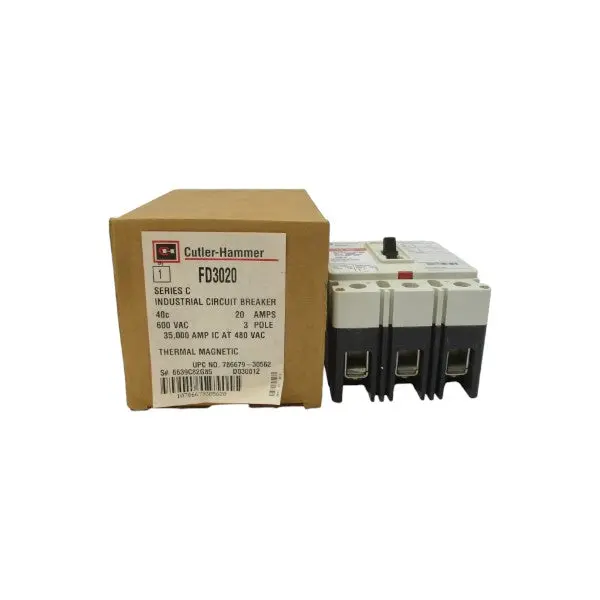 Cutler Hammer Fd3020 6639C82g85 Ser. C 600Vac 20A Nsmp 1