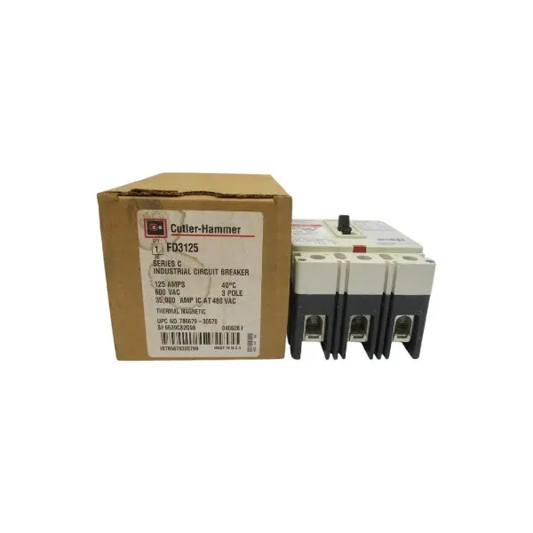 Cutler Hammer Fd3125 6639C82g98 Ser. C 600Vac 125A Nsmp 1