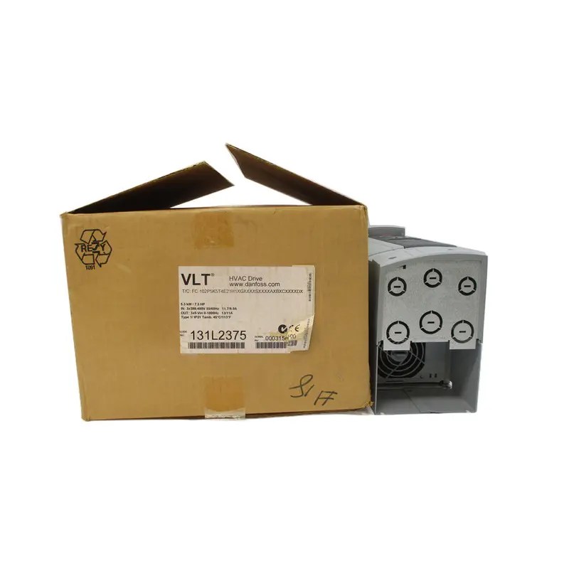 Danfoss 131L2375 Fc-102P5k5t4e21h1xgxxxxsxxxxaxbxcxxxxdx 380-480V 11.7/9.9A Nsmp 1