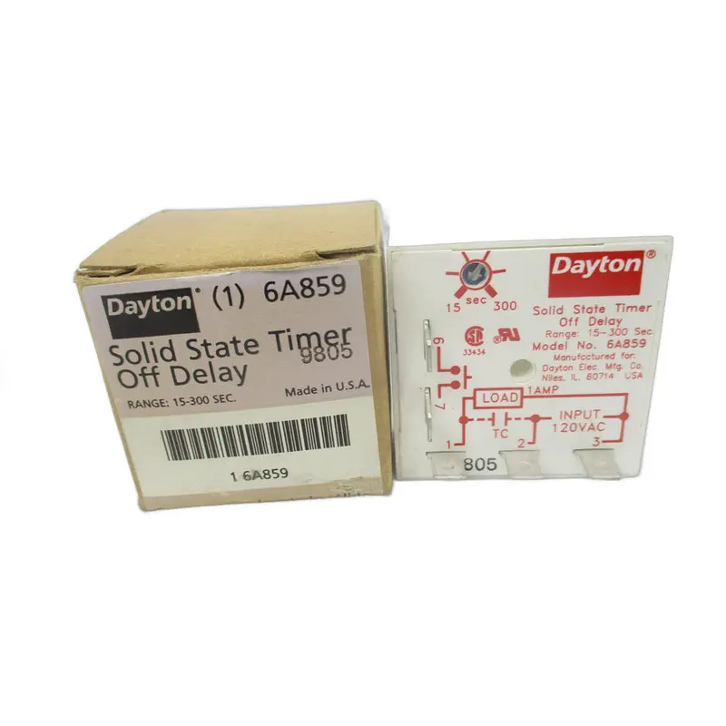 Dayton 6A859 120Vac 1A 15-300S Nsmp 1