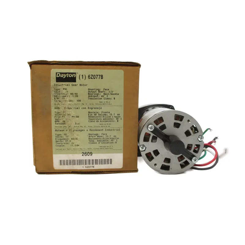 Dayton 6Z077b 115V 0.62/0.54A Nsmp 1