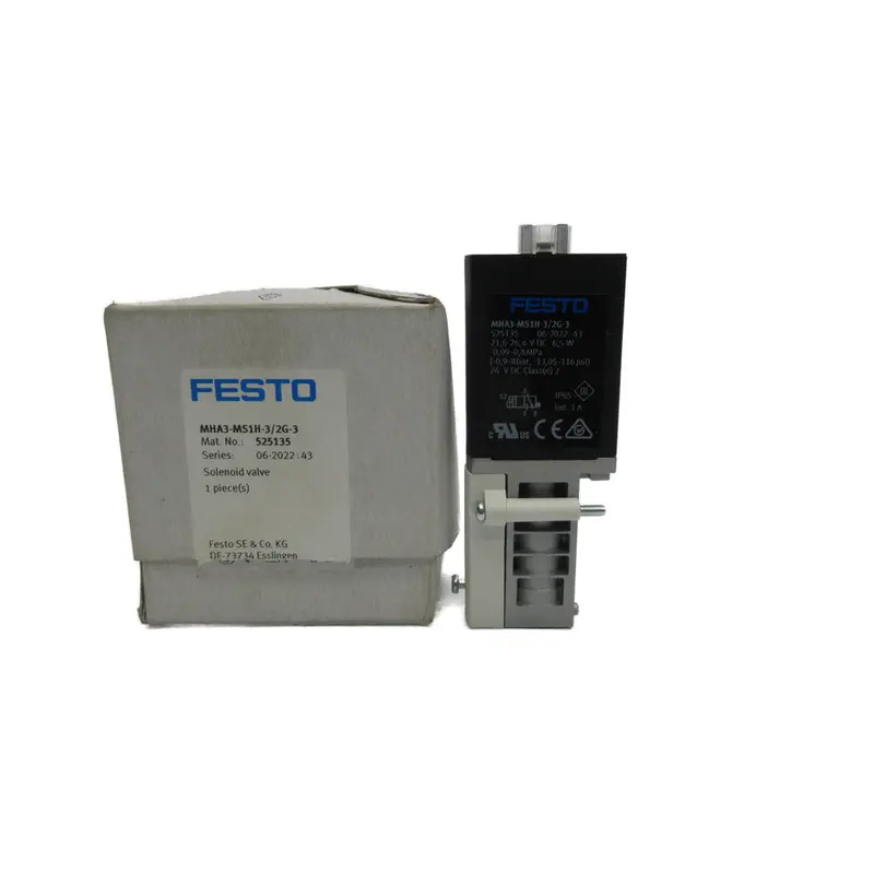 Festo Mha3-Ms1h-3/2G-3 525135 21.6-26.4Vdc Nsmp 1