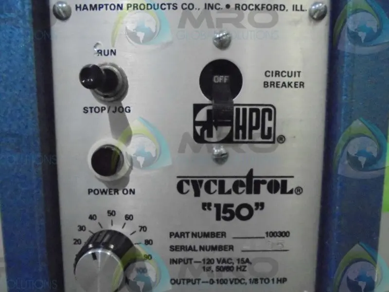 Hampton Products Company, Inc. Cycletron "150" 100300 Circuit Breaker  Unmp 1
