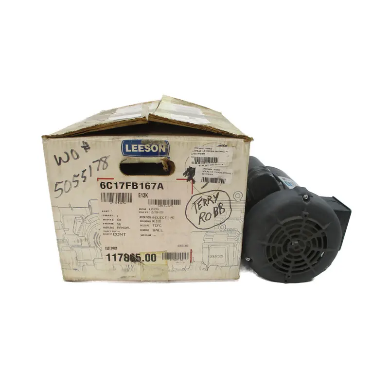 Leeson 117865.00 6C17fb167a 115/208-230V 13.4/6.8-6.7A Nsmp 1