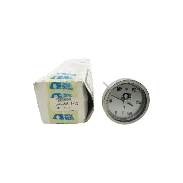 Omega L-0-250F-6-1/2 0-250'F Nsmp 1