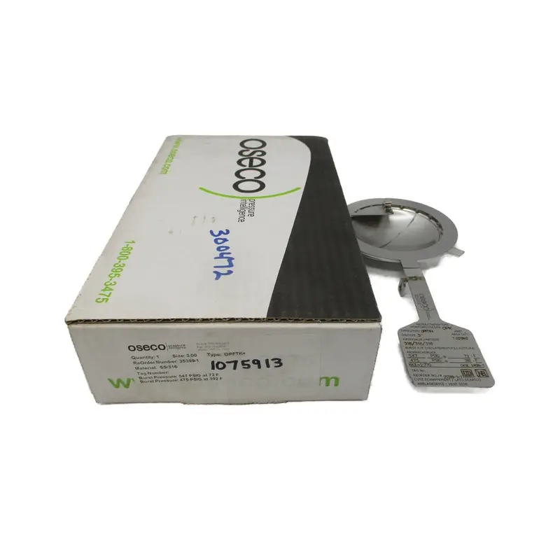 Oseco Opftk+ 25399-1 547/474Psi 72/392'F 3.00" Nsmp 1
