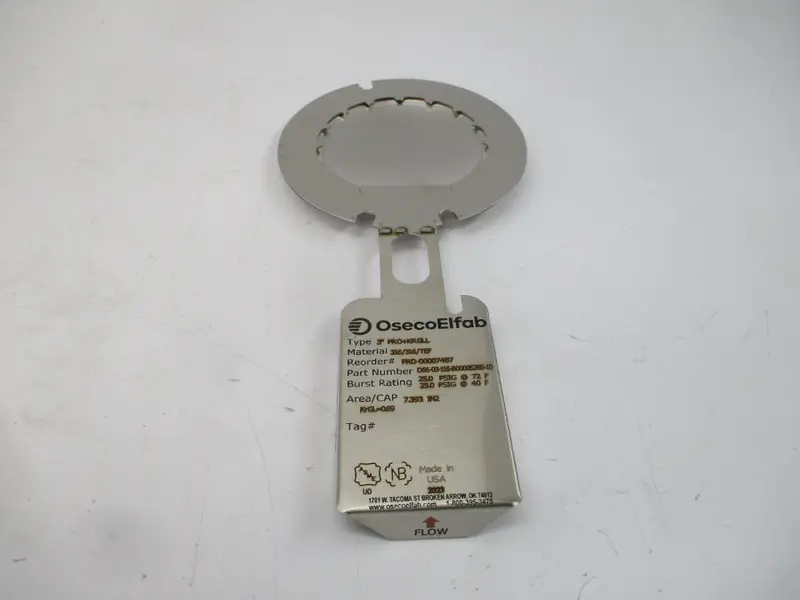 Osecoelfab D66-03-115-B00005285-10 24.630/25.000Psi 72.00/40.00'F 3" Nsmp 2