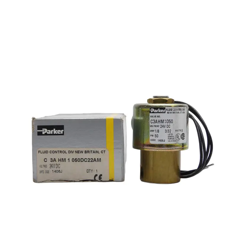 Parker C3ahm1050dc22am 24Vdc 50Psi 1/8" Nsmp 1