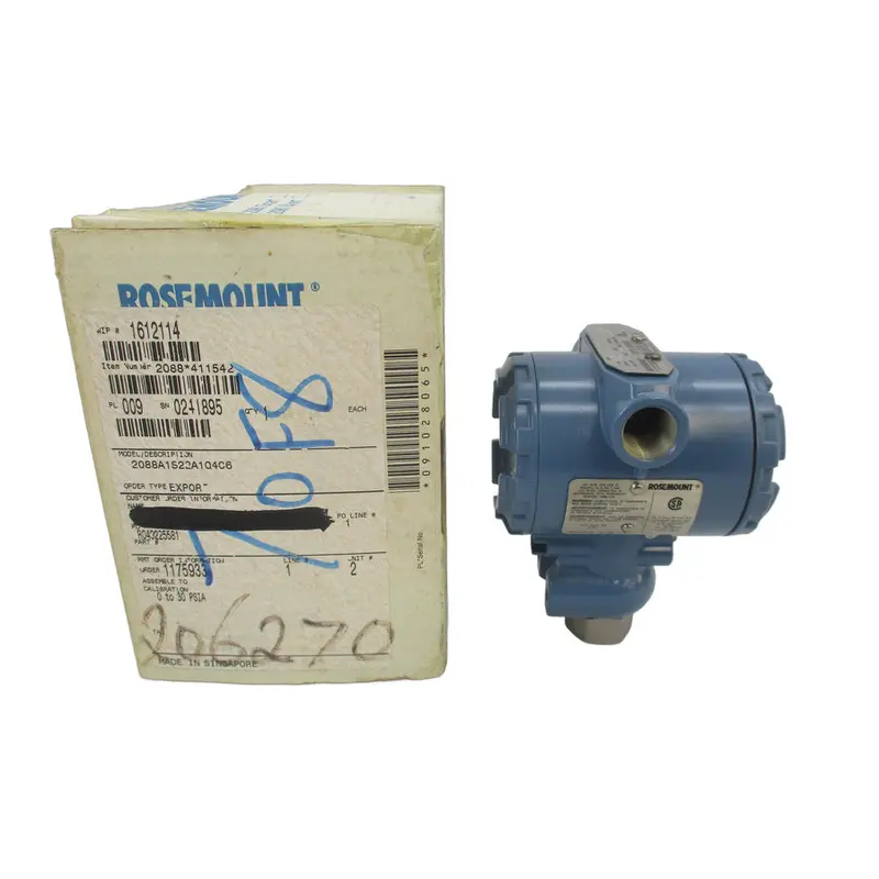 Rosemount 2088A1s22a1q4c6 10.5-36Vdc 0-30Psi Nsmp 1
