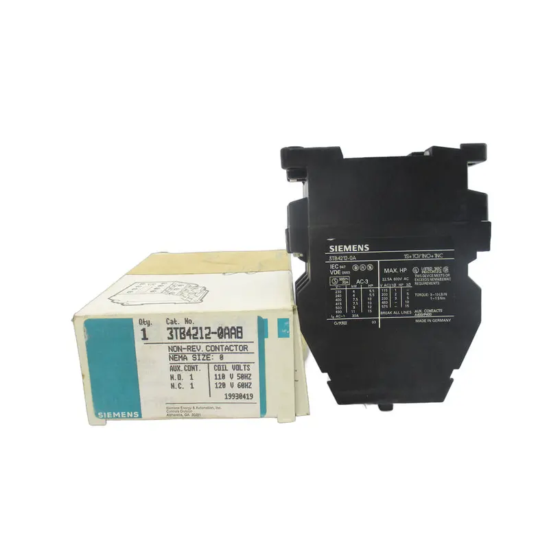 Siemens 3Tb4212-0Aa8 110/120V 30A Nsmp 1