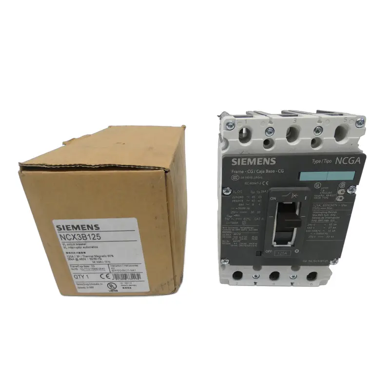 Siemens 3Vl1112-1Km30-0Aa0 Ncx3b125 480V 125A Nsmp 1