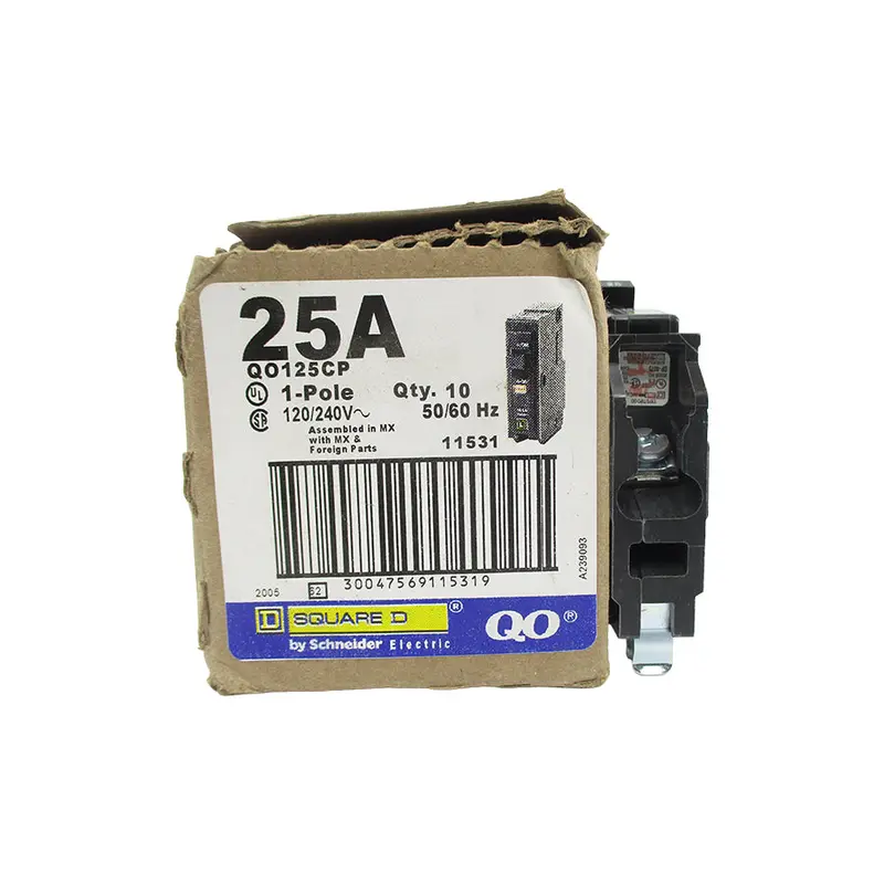 Square D Qo125cp 120/240V 25A (Pkg Of 10) Nsmp 1