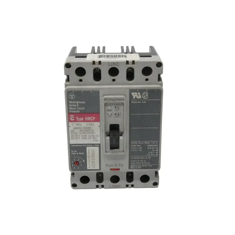 Westinghouse Hmcp007c0 6630C86g05 Ser. C 600Vac 7A Unmp 1